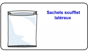 Sachets soufflets latéraux