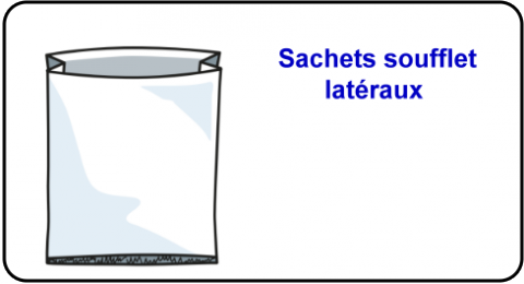 Sachets soufflets latéraux