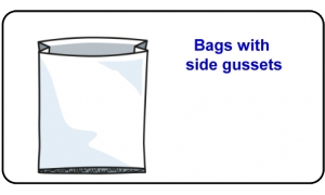 Bags with side gussets