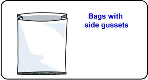 Bags with side gussets