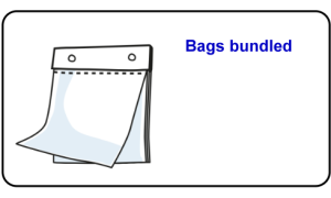 Bags bundled Bags bundled