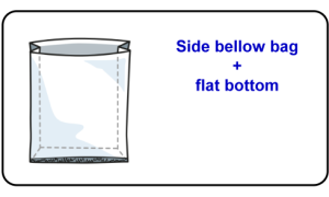 Side bellow bag flat bottom Side bellow bag flat bottom