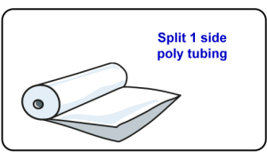 Split 1 side poly tubing Split 1 side poly tubing