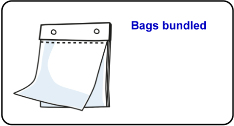 Bags bundled Bags bundled