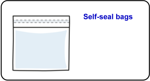 Self-seal bags Self-seal bags