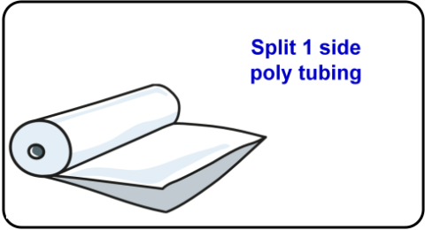 Split 1 side poly tubing Split 1 side poly tubing