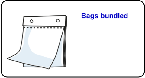 Bags bundled Bags bundled