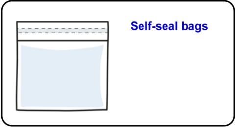 Self-seal bags Self-seal bags